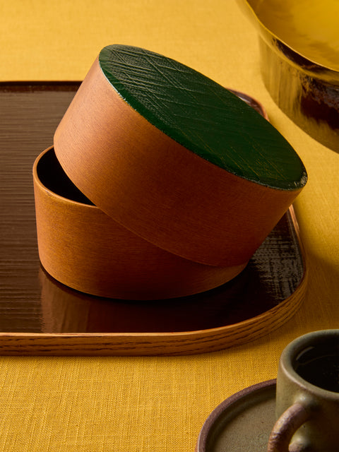 Huh Myoung Wook - Ottchil Ash Small Lidded Pot - Green - ABASK