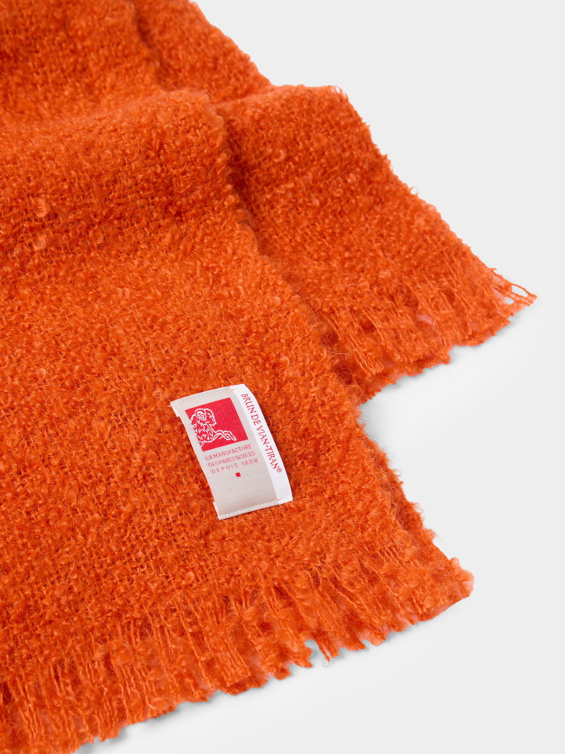Brun de Vian-Tiran - Cirrus Handwoven Mohair Throw (71in/1.8m) - Green - ABASK