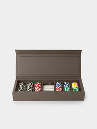 Giobagnara - Parma Leather Poker Set - Taupe - ABASK - 