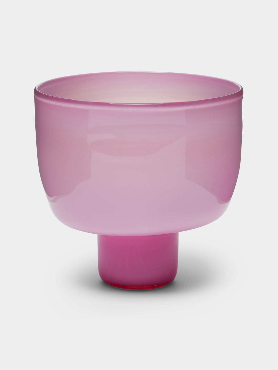 Pierrot Doremus - Hand-Blown Glass Ice Cream Bowls (Set of 4) - Pink - ABASK- 