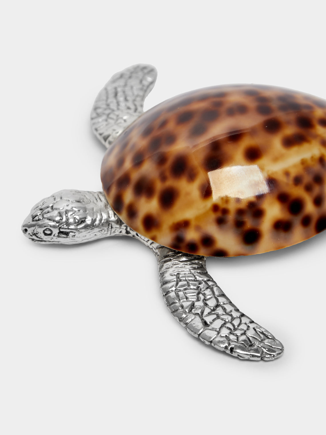 Objet Luxe - Maui Turtle Silver-Plated and Shell Paperweight -  - ABASK