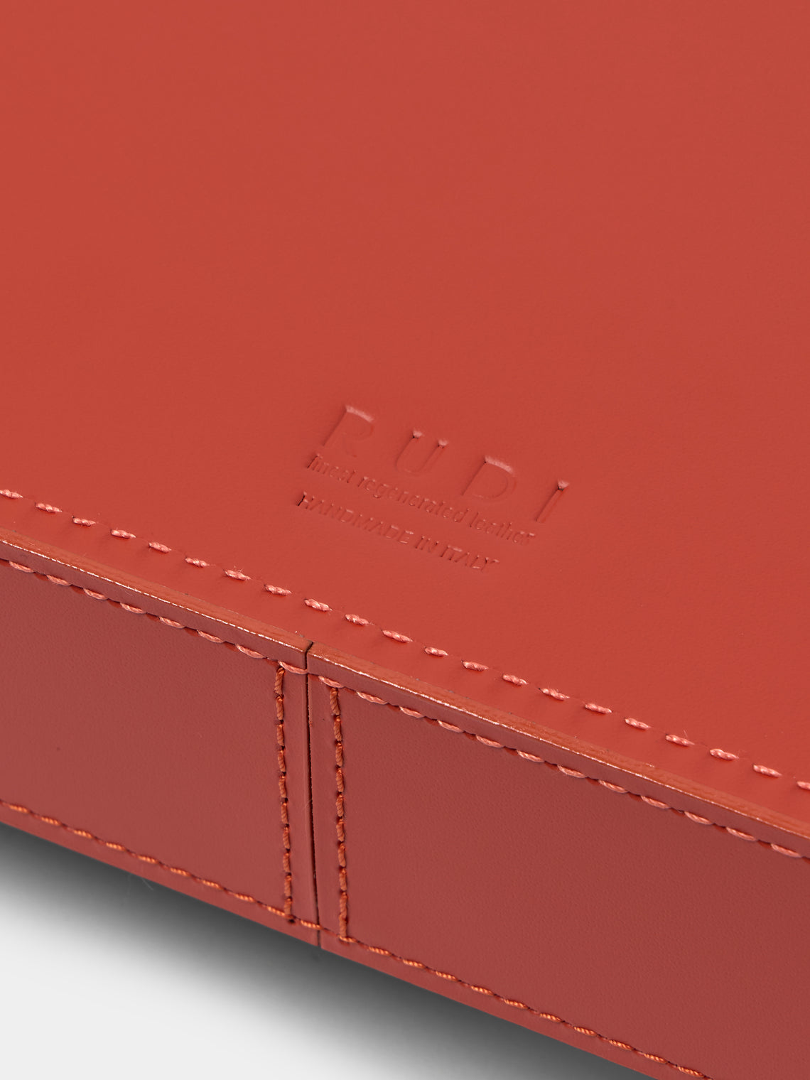 RUDI - Circuit Leather Tray (20in/50.5cm) - Red - ABASK