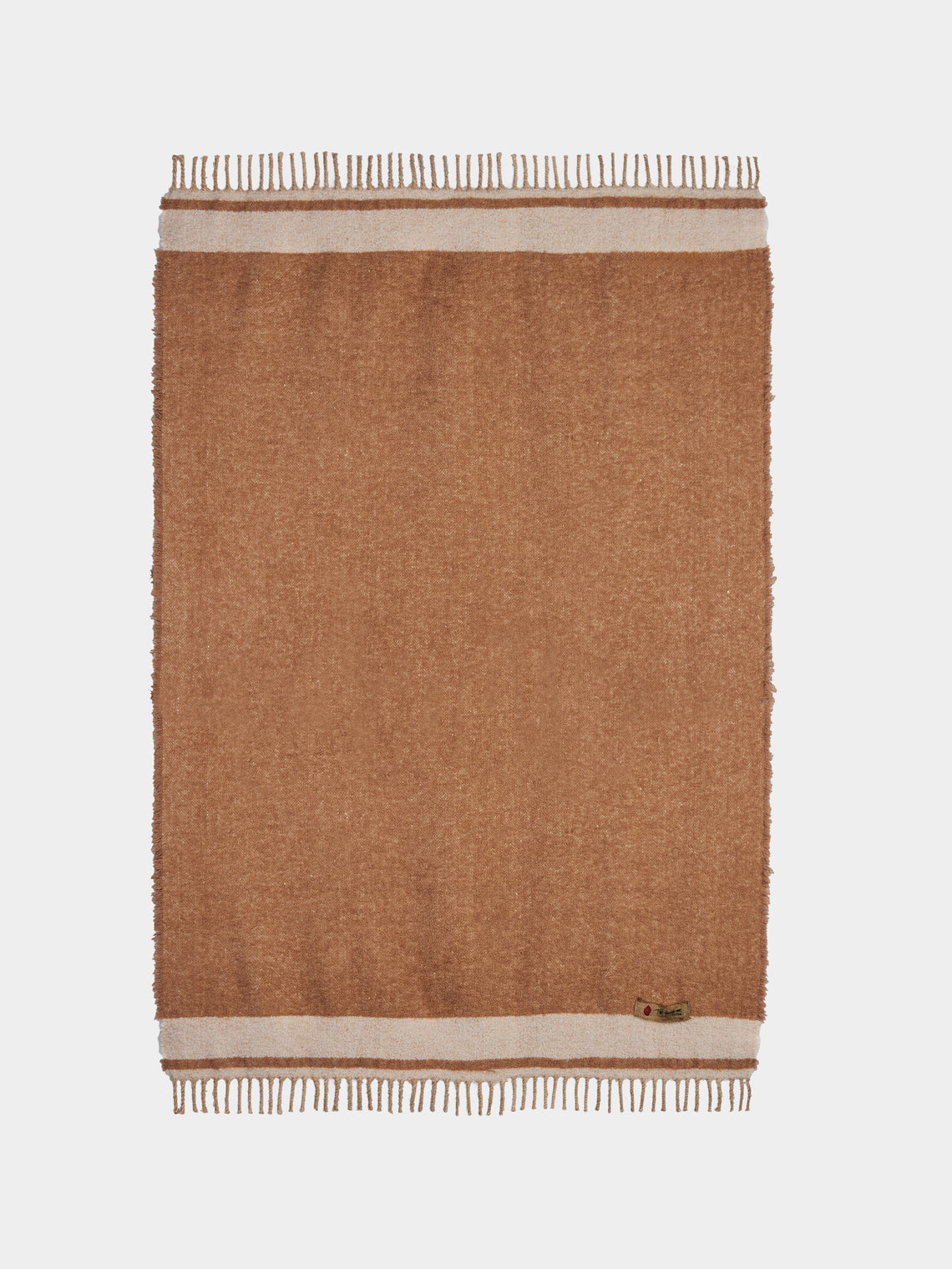 The House of Lyria - Paipote Silk and Camel Throw (75in/1.9m) - Brown - ABASK