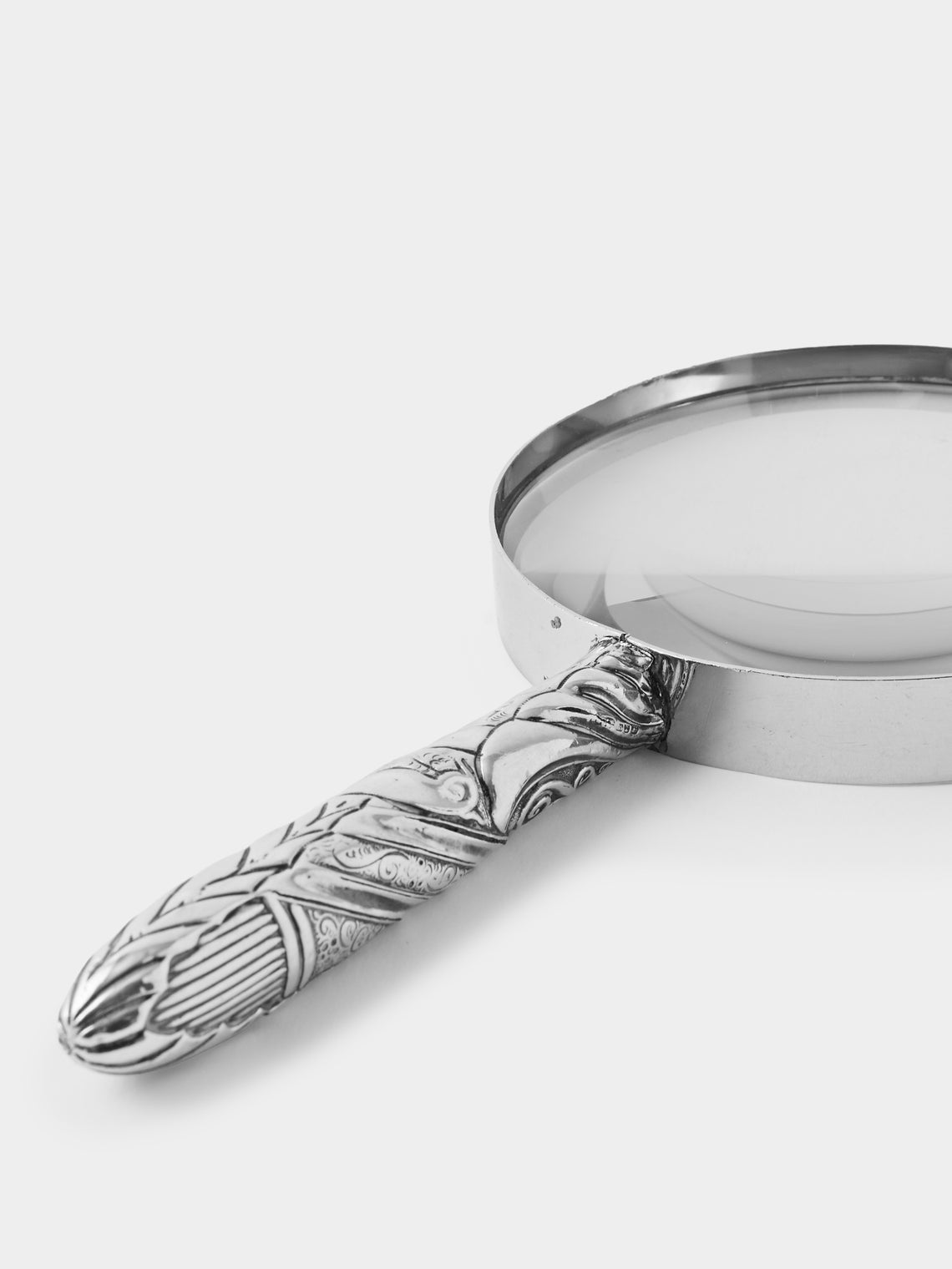 Antique and Vintage - 1897 Solid Silver Magnifying Glass - Silver - ABASK