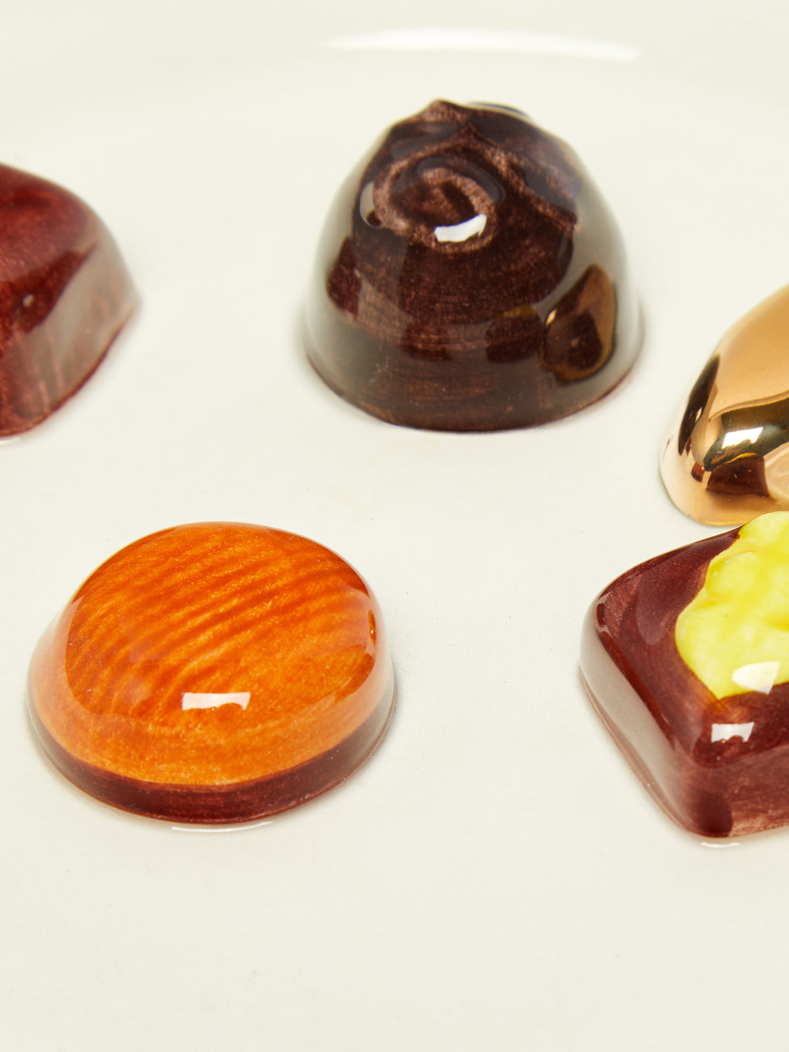 Chocolates Hand-Painted Ceramic Trompe-L'oeil Box