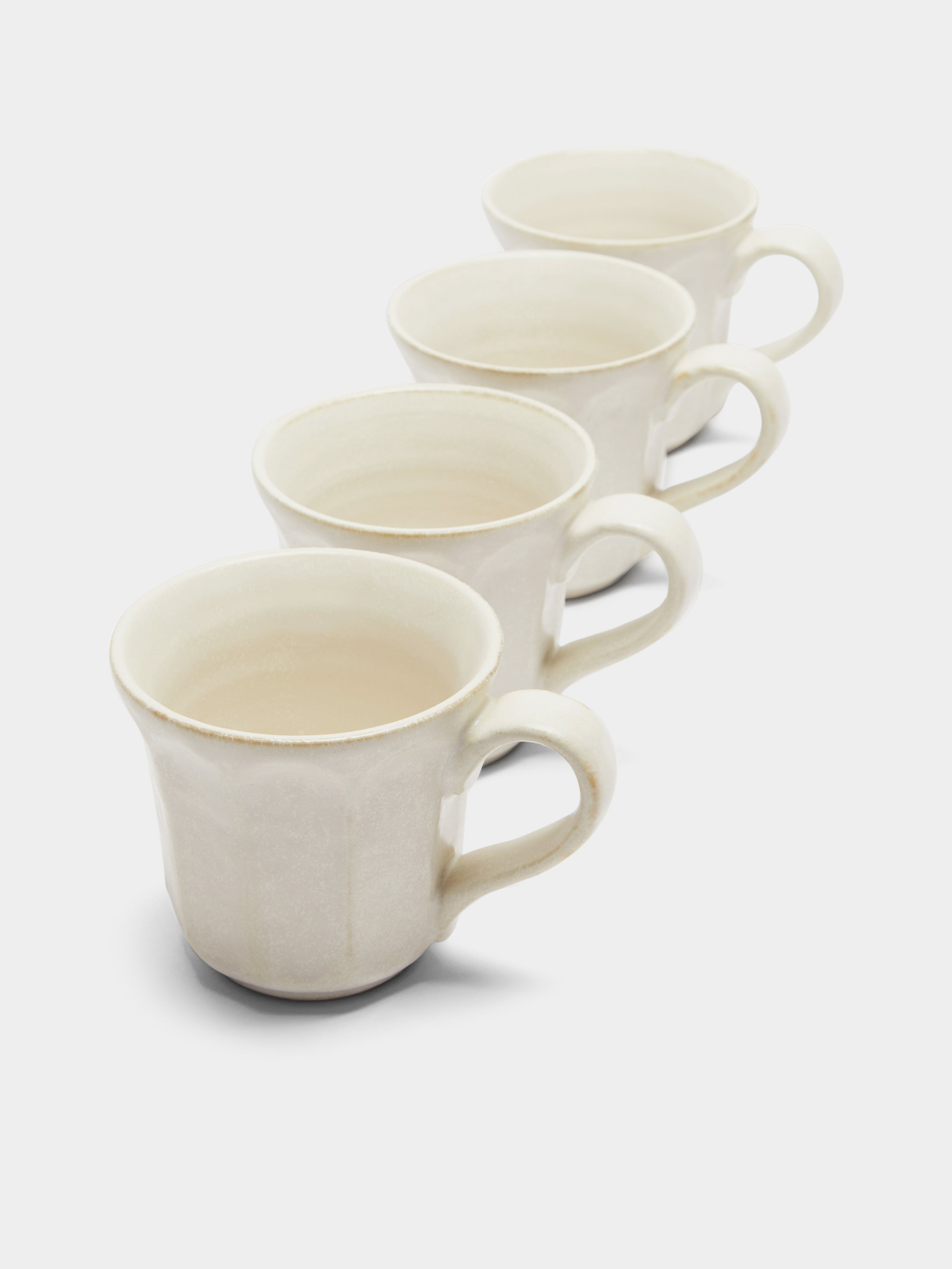 Rinka Ceramic Mugs (Set of 4) - White