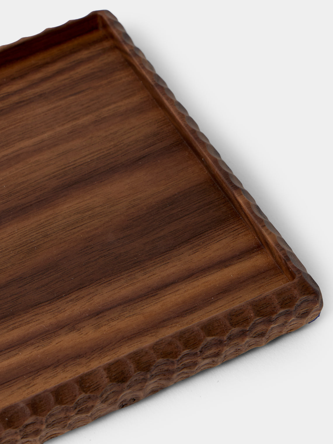 Droulers - Bosco Bordo Selvatico Hand-Carved Walnut Tray (8in/20cm) - Brown - ABASK