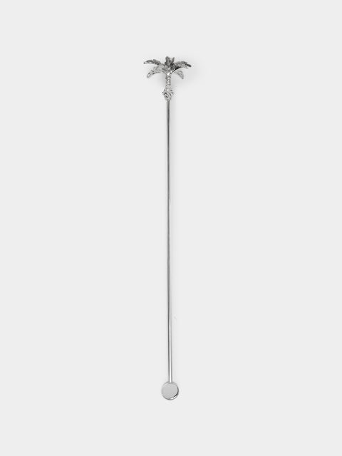Objet Luxe - Silver-Plated Cocktail Stirrers (Set of 4) -  - ABASK - 