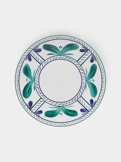 Molecot - | Set of 4 | Sevilla Porcelain Salad / Dessert Plates (8.5in/22cm) - Blue - ABASK - 