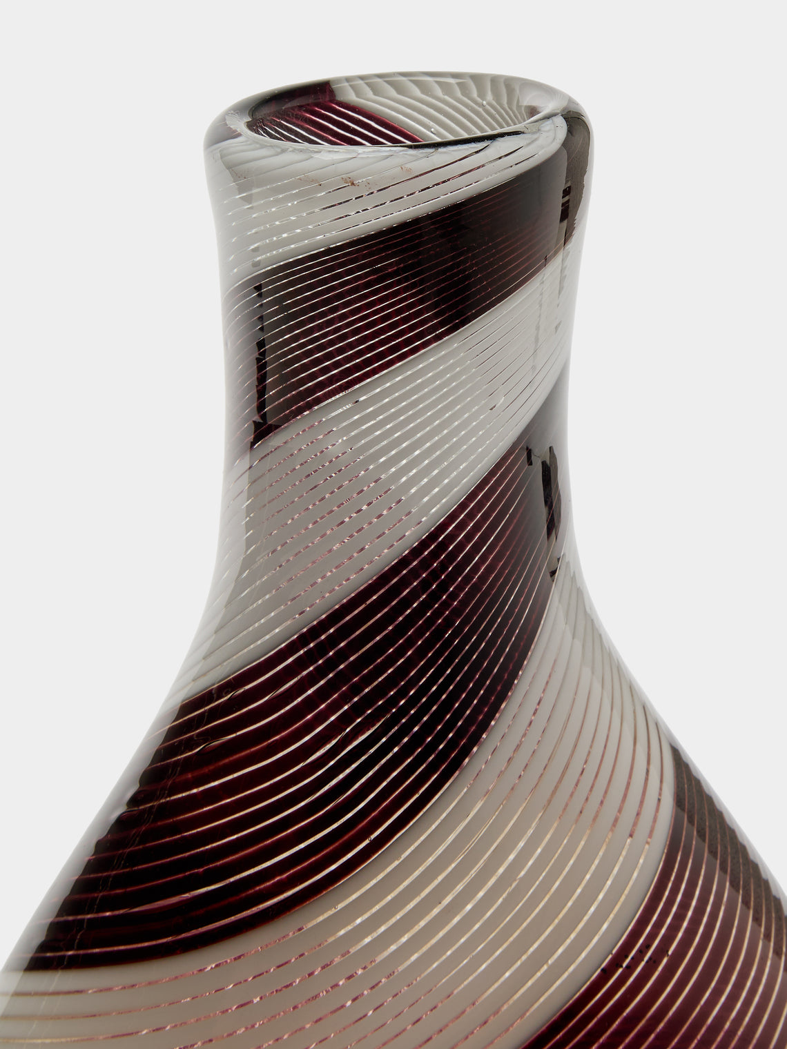Antique and Vintage - 1950s Dino Martens Bianca Nera Vase (12.5in/32cm) - Red - ABASK