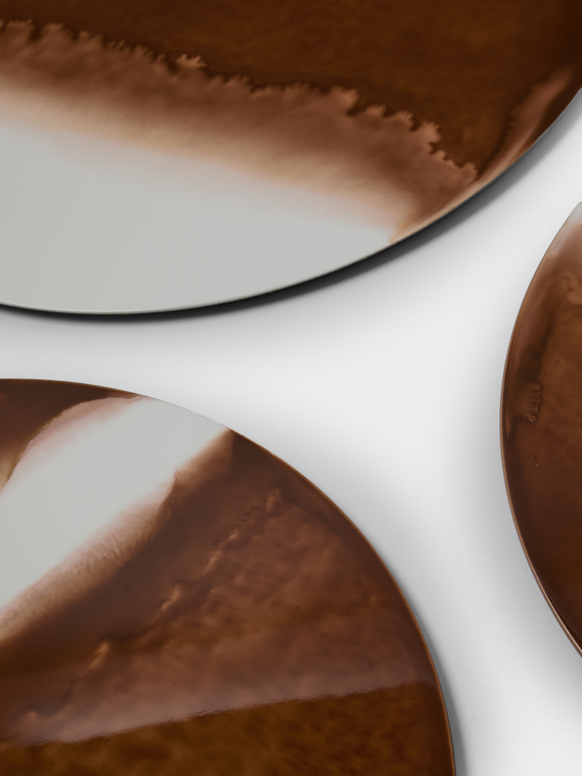 MAAR Design - | Set of 4 | Terra Hand-Painted Lacquered Placemats - Brown - ABASK