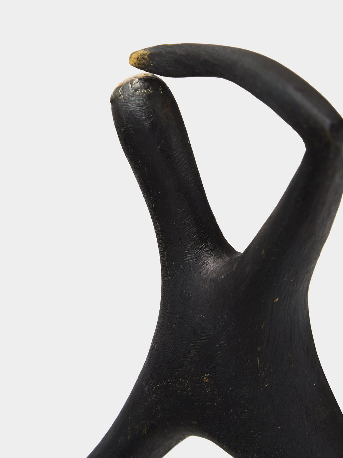 Carl Auböck - Optimist Pessimist Brass Sculpture - Black - ABASK