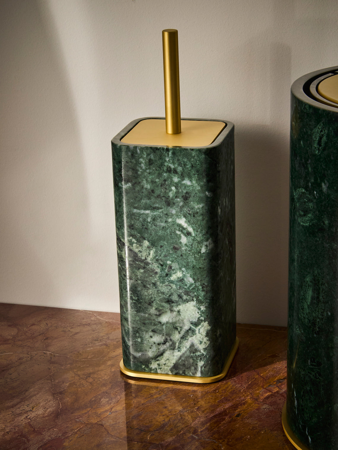 Giobagnara - Polo Marble Toilet Brush - Green - ABASK