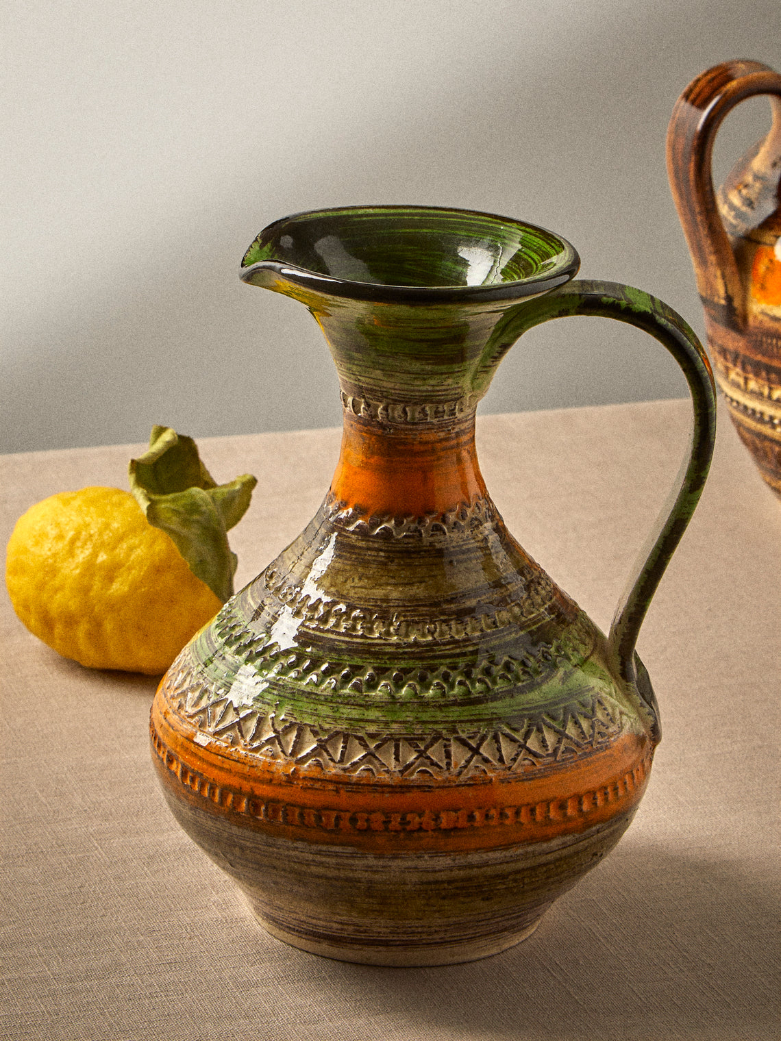 Antique and Vintage - 1970s Bitossi Ceramiche Sahara Ceramic Vase (8in/21cm) - Multiple - ABASK