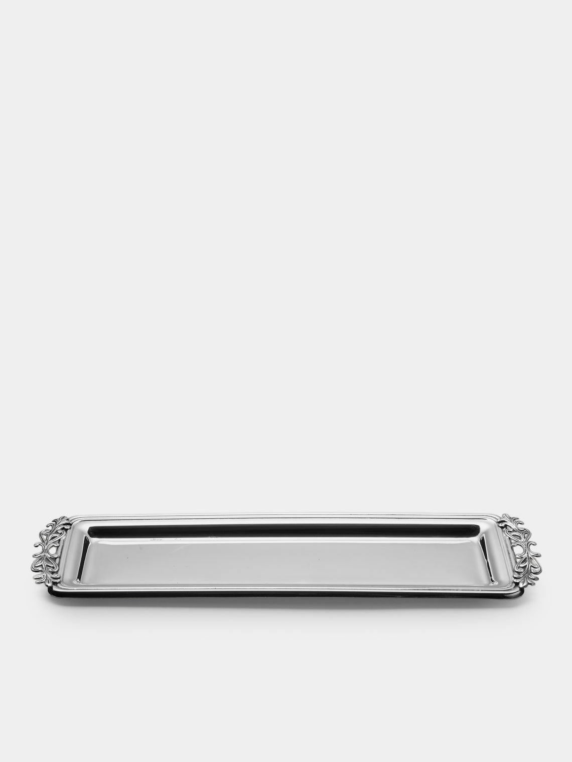Antique and Vintage - Early 20th Century Small Pen Tray Solid - Silver - ABASK