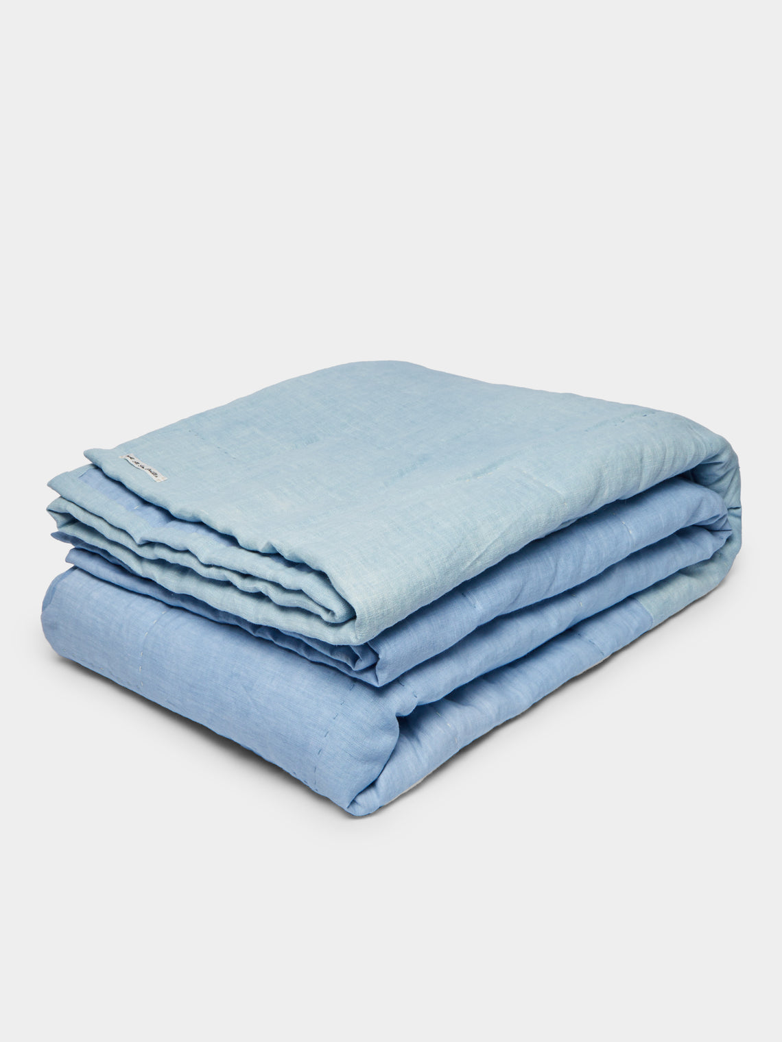 Tuck It In - Hand-Embroidered Linen Quilt -  - ABASK