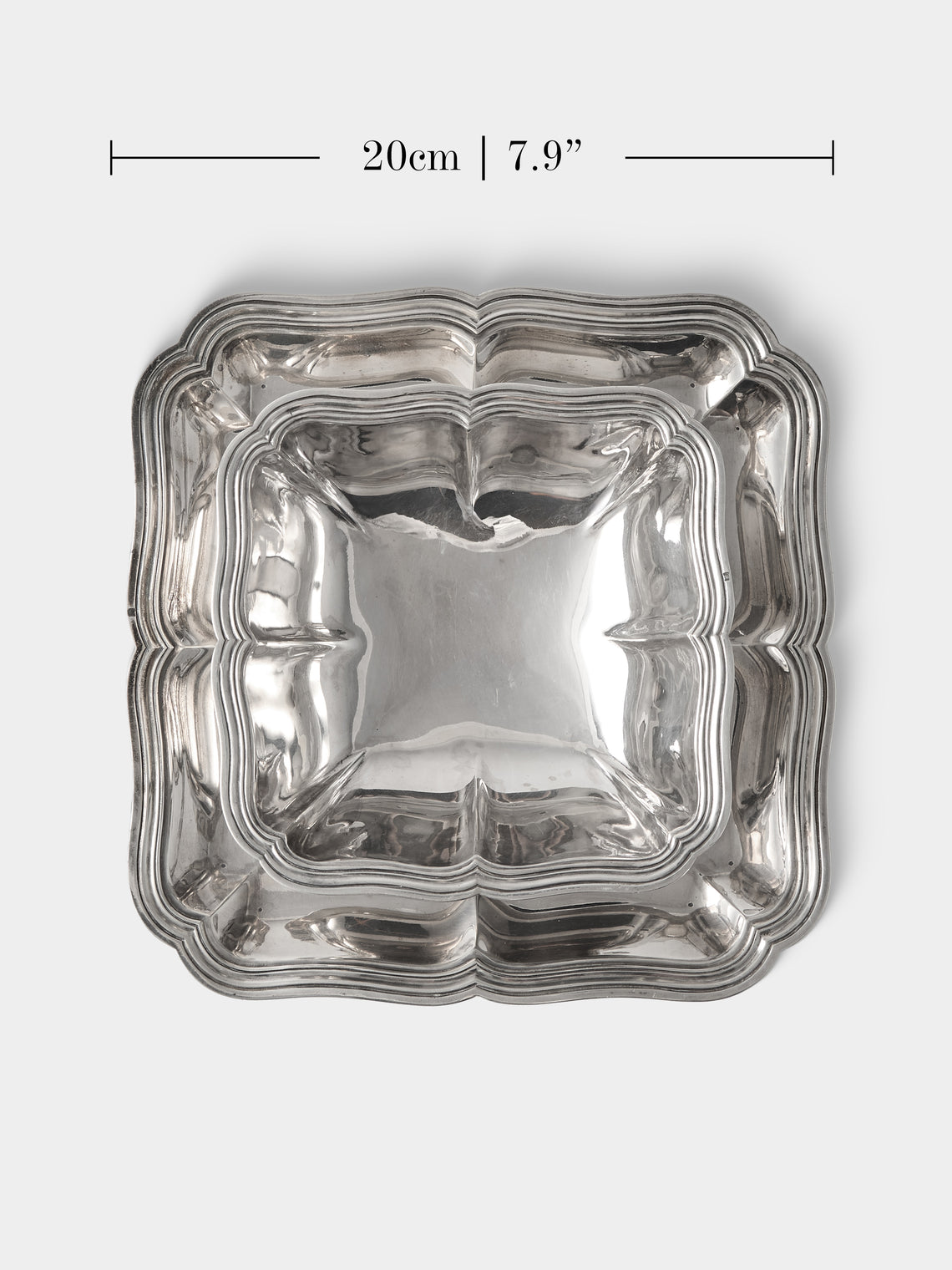 Antique and Vintage - 1920s Minerve Solid Silver Saucier with Platter - Silver - ABASK