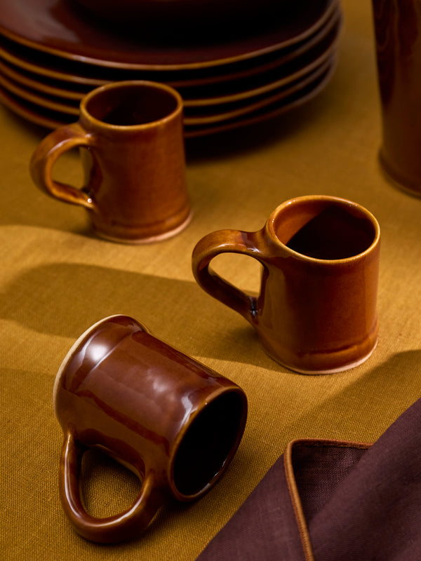 Mervyn Gers Ceramics - Hand-Glazed Ceramic Espresso Cups (Set of 6) -  - ABASK