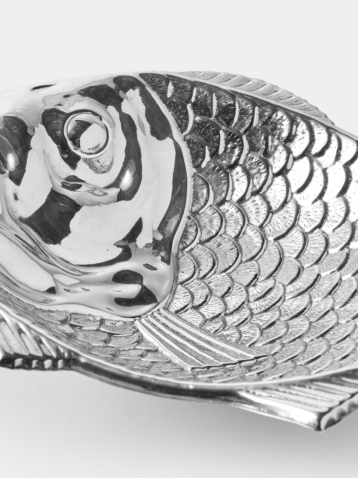 Antique and Vintage - 1970s Sterling Silver Fish Platter - Silver - ABASK