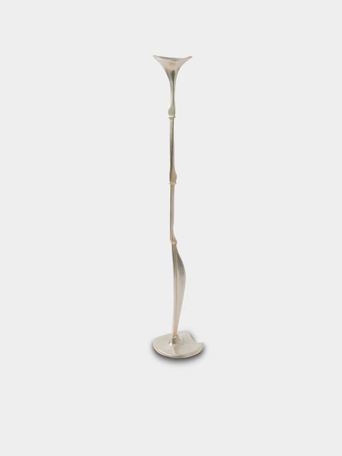 Shaha Raphael - Low Tide Fishbone Hand-Cast Brass Large Candelabra - Metallic - ABASK - 