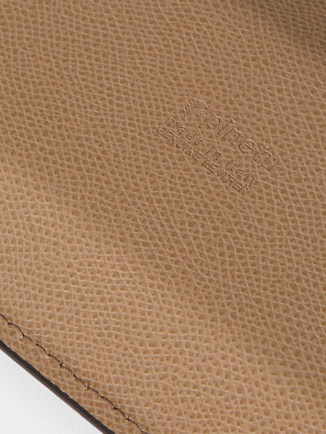 Pinetti - Victor Leather Trinket Tray (9.5in/24cm) - Taupe - ABASK