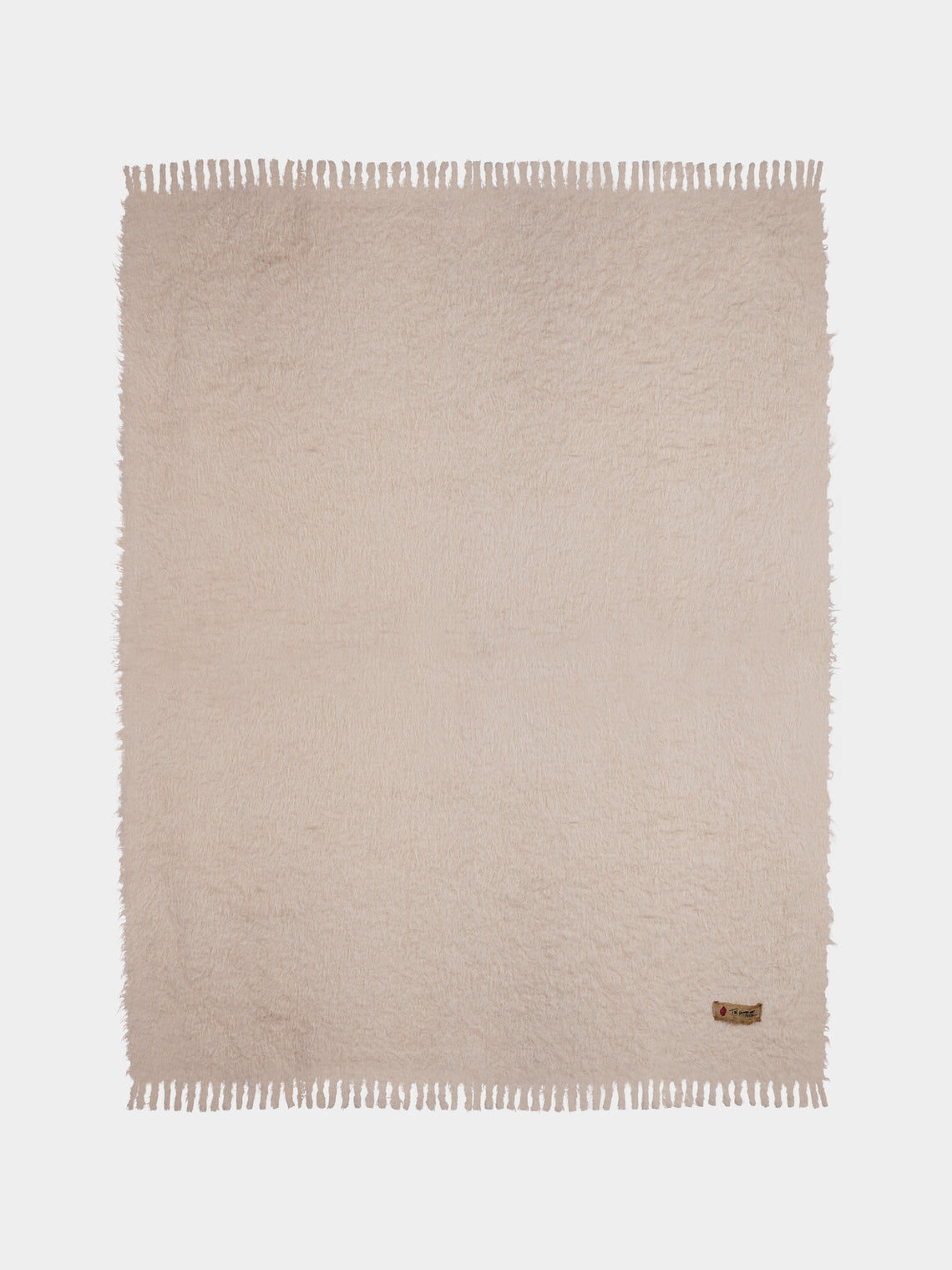 The House of Lyria - Moonlight Alpaca Throw (75in/1.9m) - Cream - ABASK