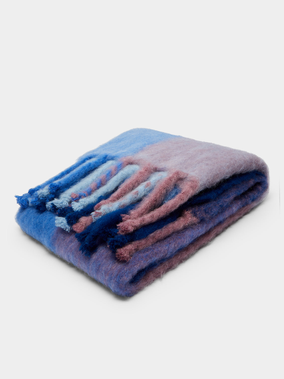 Coral Handwoven Mohair Blanket (71in/1.8m)