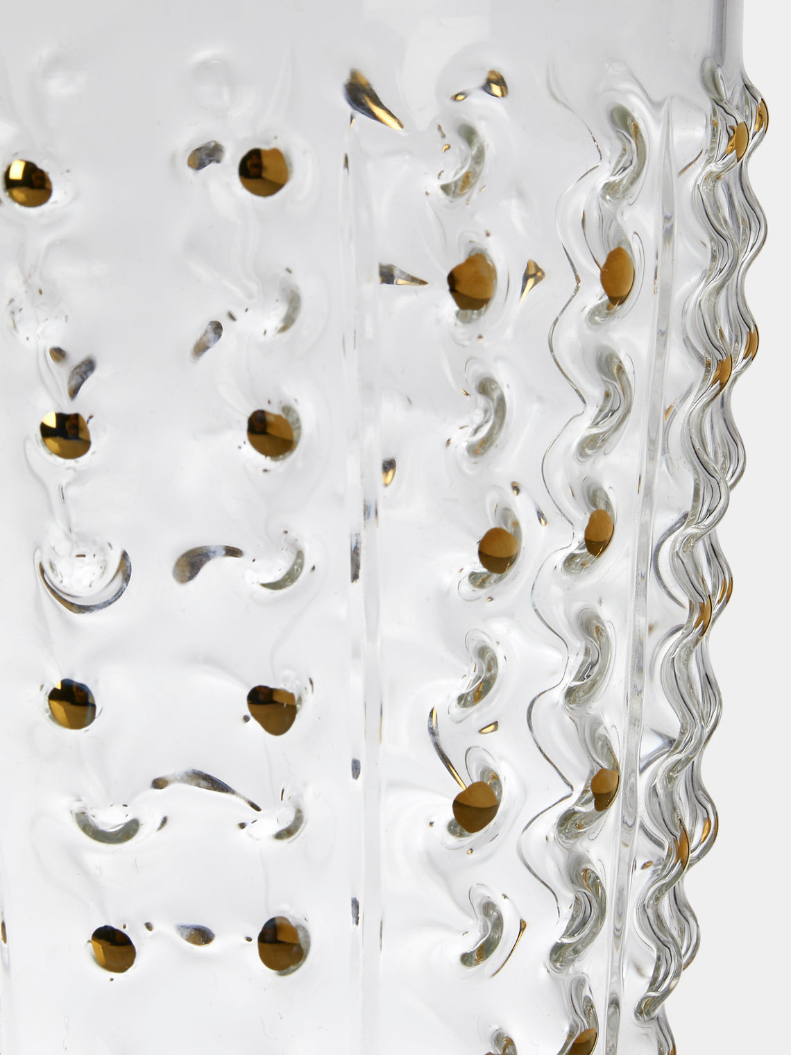 Alya Tannous - Hand-Blown Glass Vase (8in/20cm) - Clear - ABASK