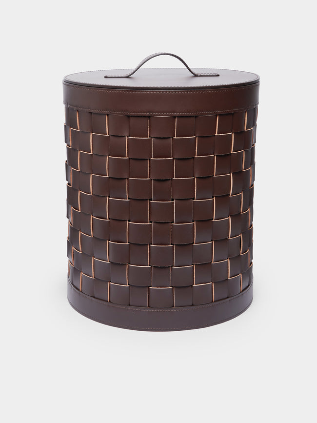 Riviere - Woven Leather Laundry Basket -  - ABASK - 