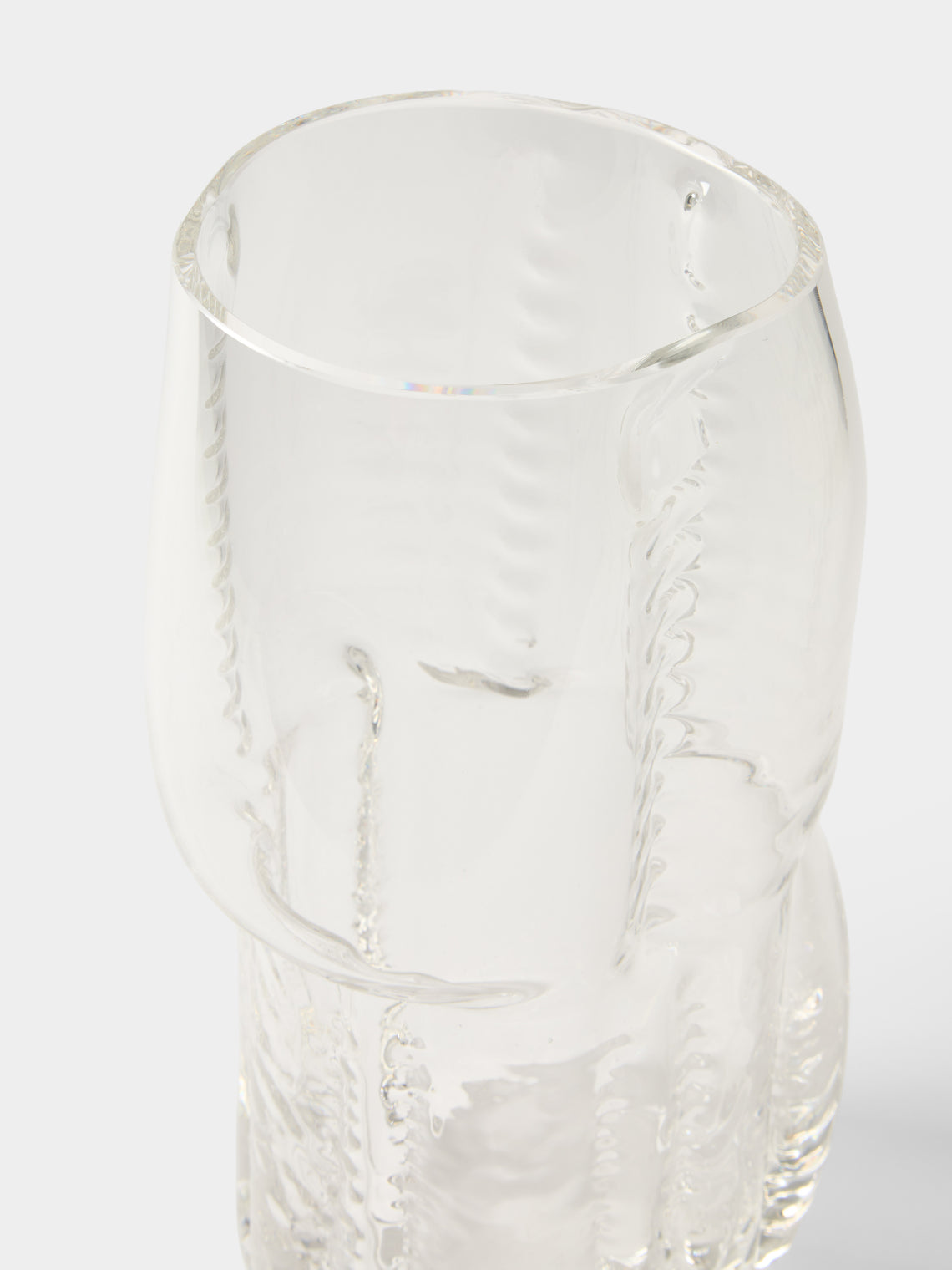 Hana Hillerová - Remix Hand-Blown Glass Vessel (12in/31cm) - Clear - ABASK