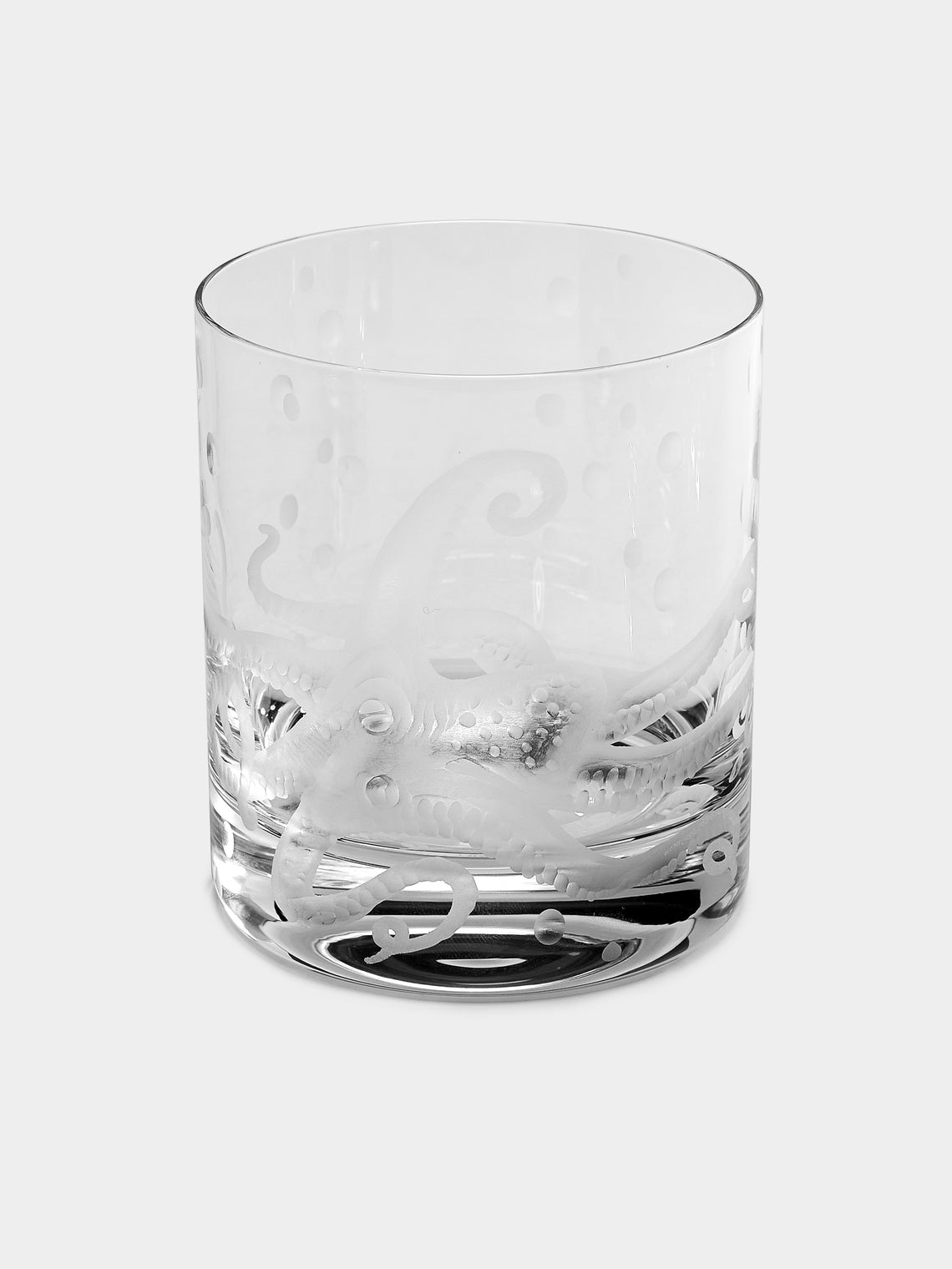 Artel - Sea Life Hand-Engraved Crystal Double Old Fashioned Glasses (Set of 6) -  - ABASK