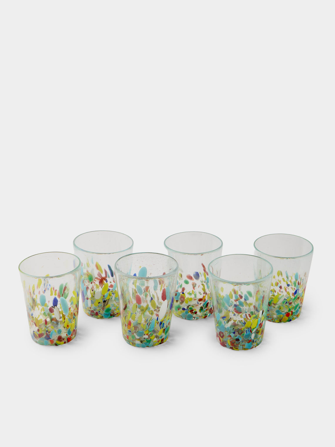 Antique and Vintage - Mid-Century Murano Glass Tumblers (Set of 6) - Multiple - ABASK - 