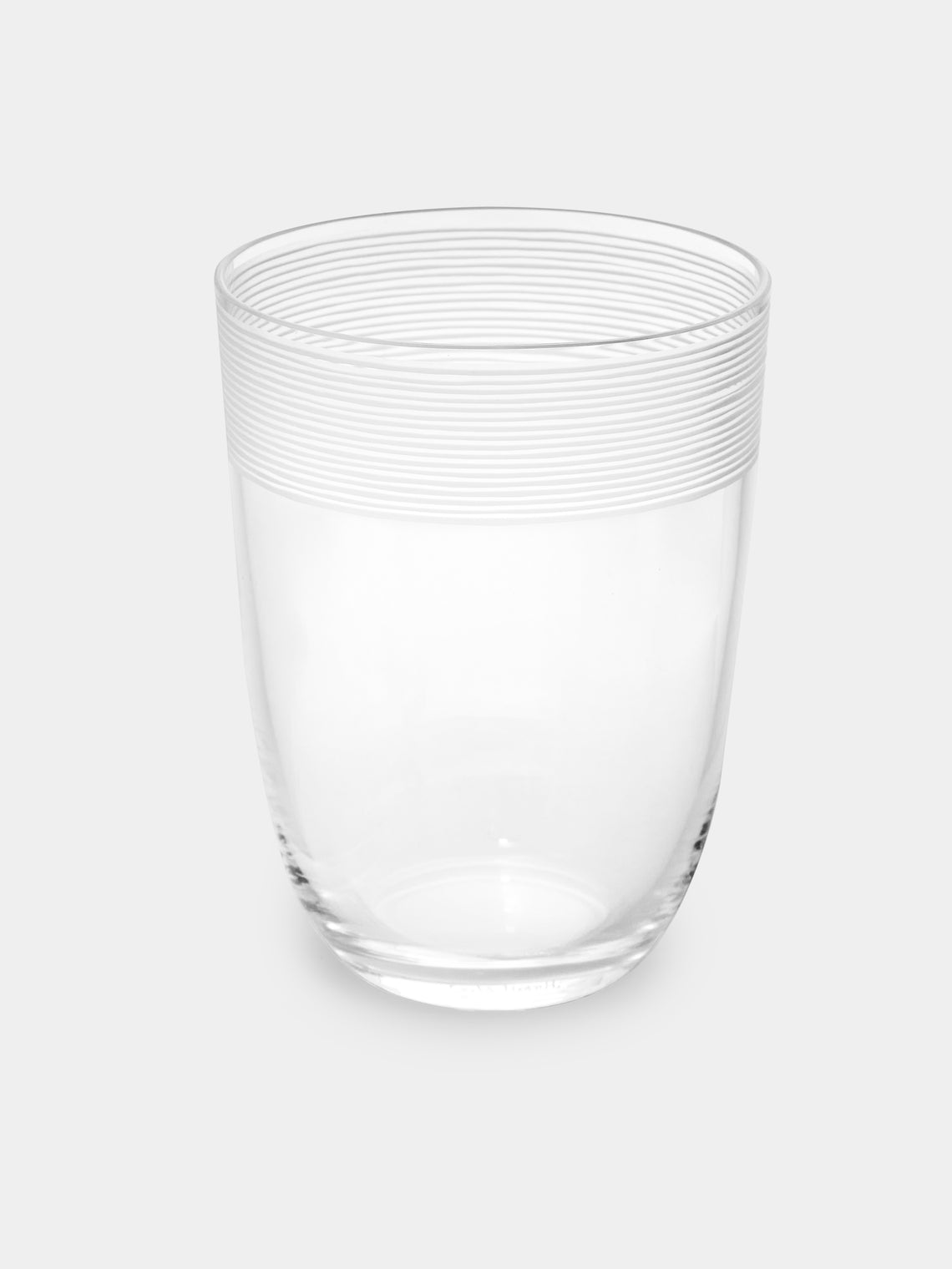 Carlo Moretti - Fili Molati Hand-Blown Murano Water Glasses (Set of 2) - Clear - ABASK - 