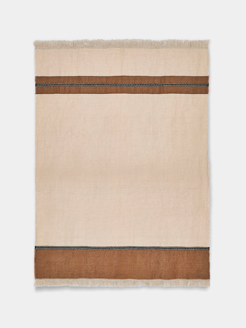 Libeco - Etienne Belgian Linen Coverlet - Beige - ABASK