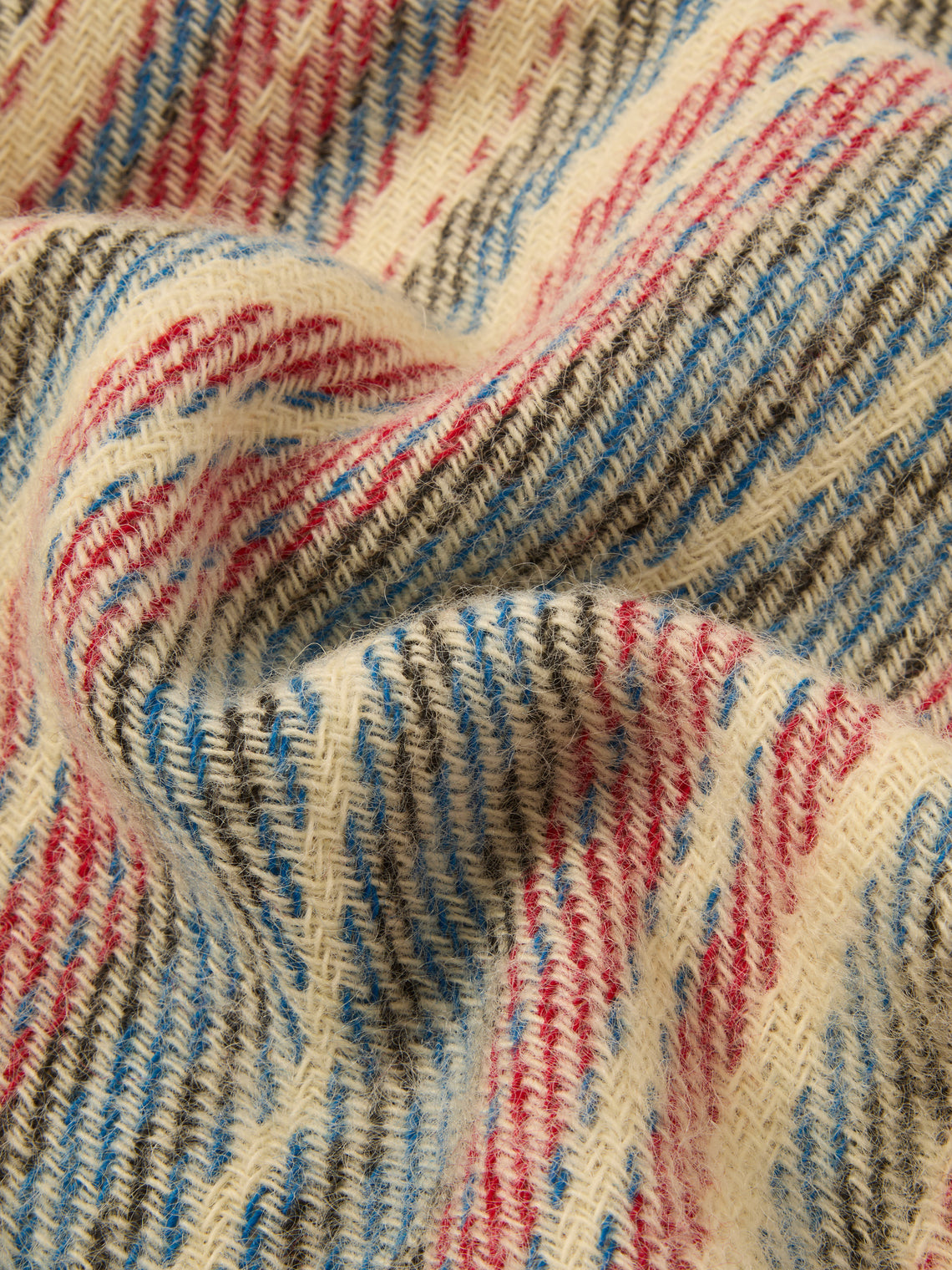 The Stroud - Village Fete Cotswold Lion Wool Blanket (79in/2m) - Multiple - ABASK