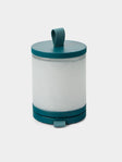 Wannes Antwerp - Antoine Santorini Hand-Blown Glass and Rubberwood Portable Lamp - Blue - ABASK - 