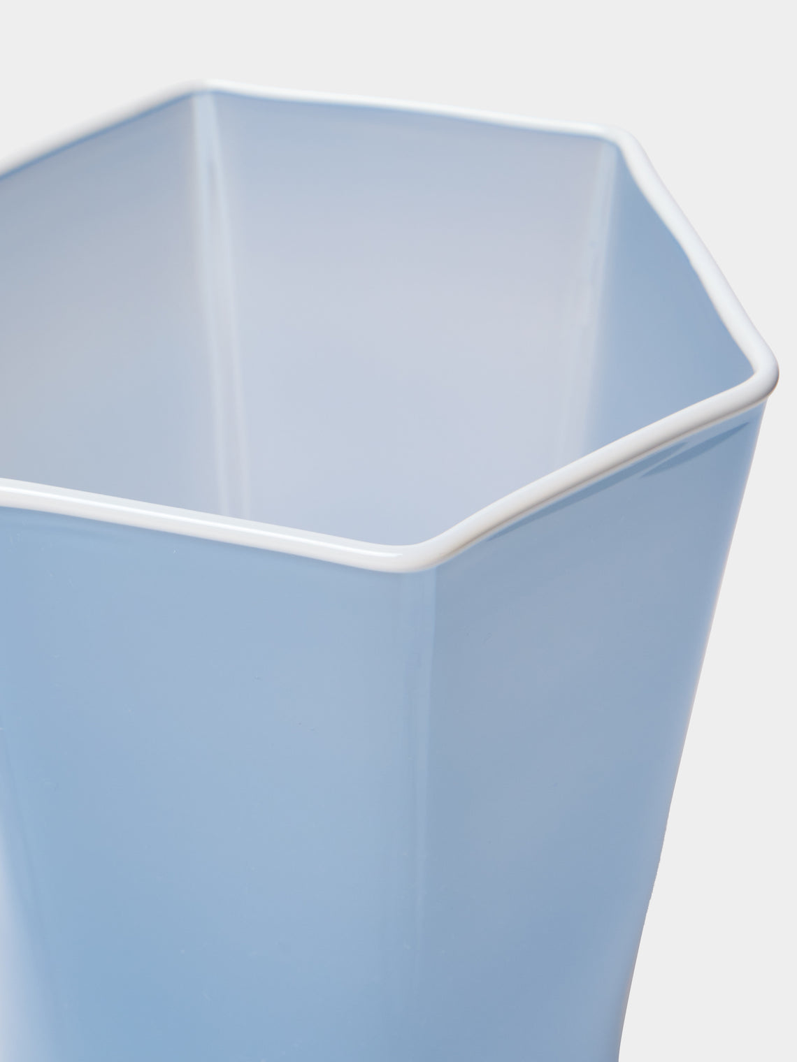 Cosima Swayze - Hex Hand-Blown Glass Tumbler - Blue - ABASK