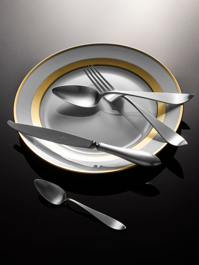 Pampaloni - Due Sicilie Silver-Plated Dinner Cutlery (Set of 4 Pieces) - Silver - ABASK