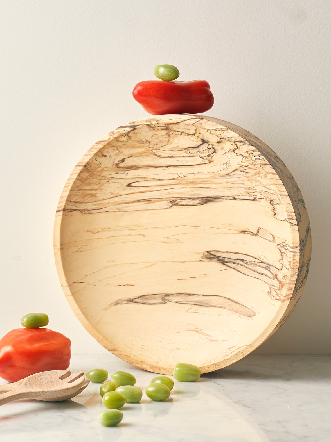 Bird & Branch - Fairlight Hand-Turned Spalted Beech Extra Large Bowl - Natural - ABASK