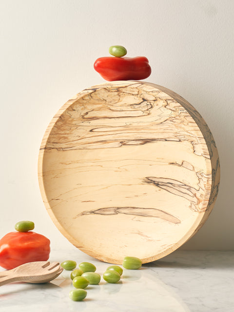 Bird & Branch - Fairlight Hand-Turned Spalted Beech Extra Large Bowl - Natural - ABASK