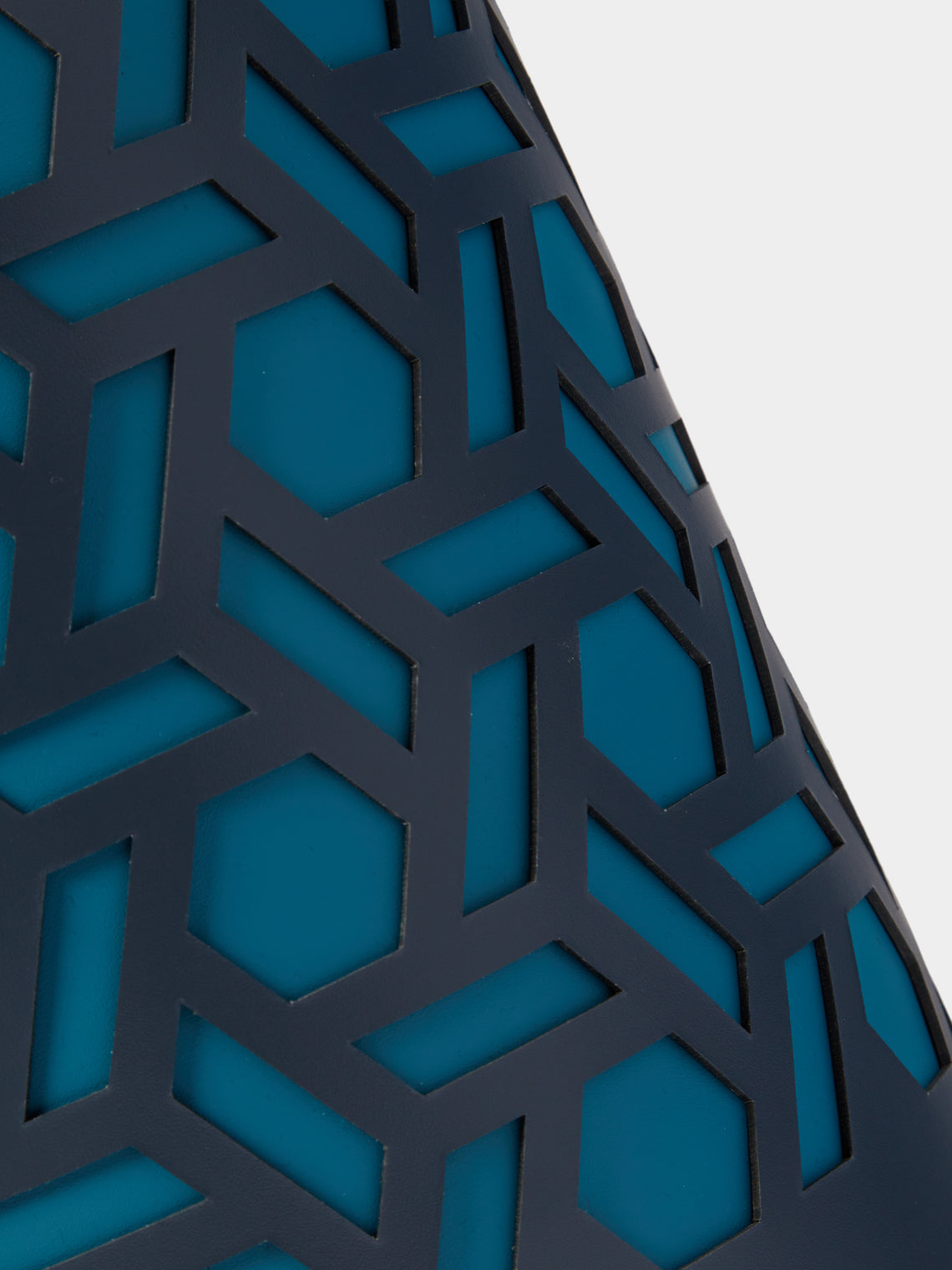 RUDI - Bino Leather Wastepaper Bin - Blue - ABASK