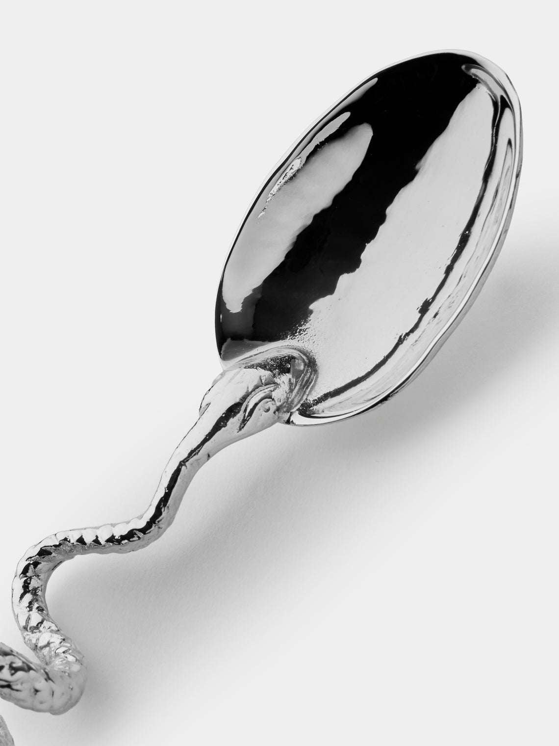 Pampaloni - Snake Silver-Plated Small Spoons (Set of 6) - Silver - ABASK