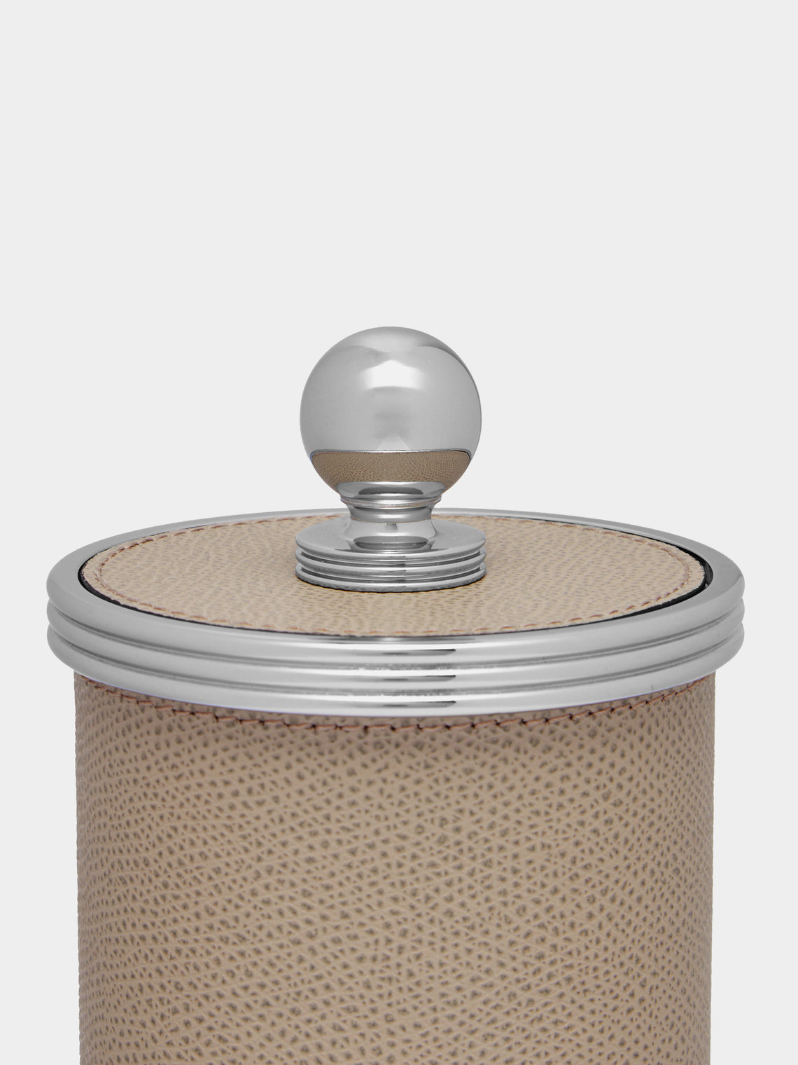 Giobagnara - Amalfi Leather Small Box - Taupe - ABASK