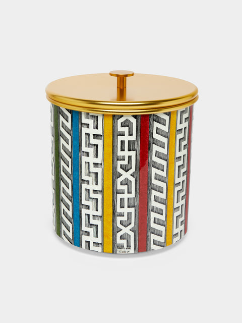 Fornasetti - Bordi Antichi Hand-Painted Metal Ice Bucket - Multiple - ABASK - 