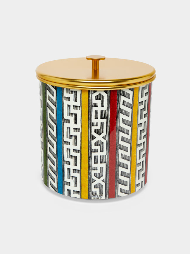 Fornasetti - Bordi Antichi Hand-Painted Metal Ice Bucket - Multiple - ABASK - 