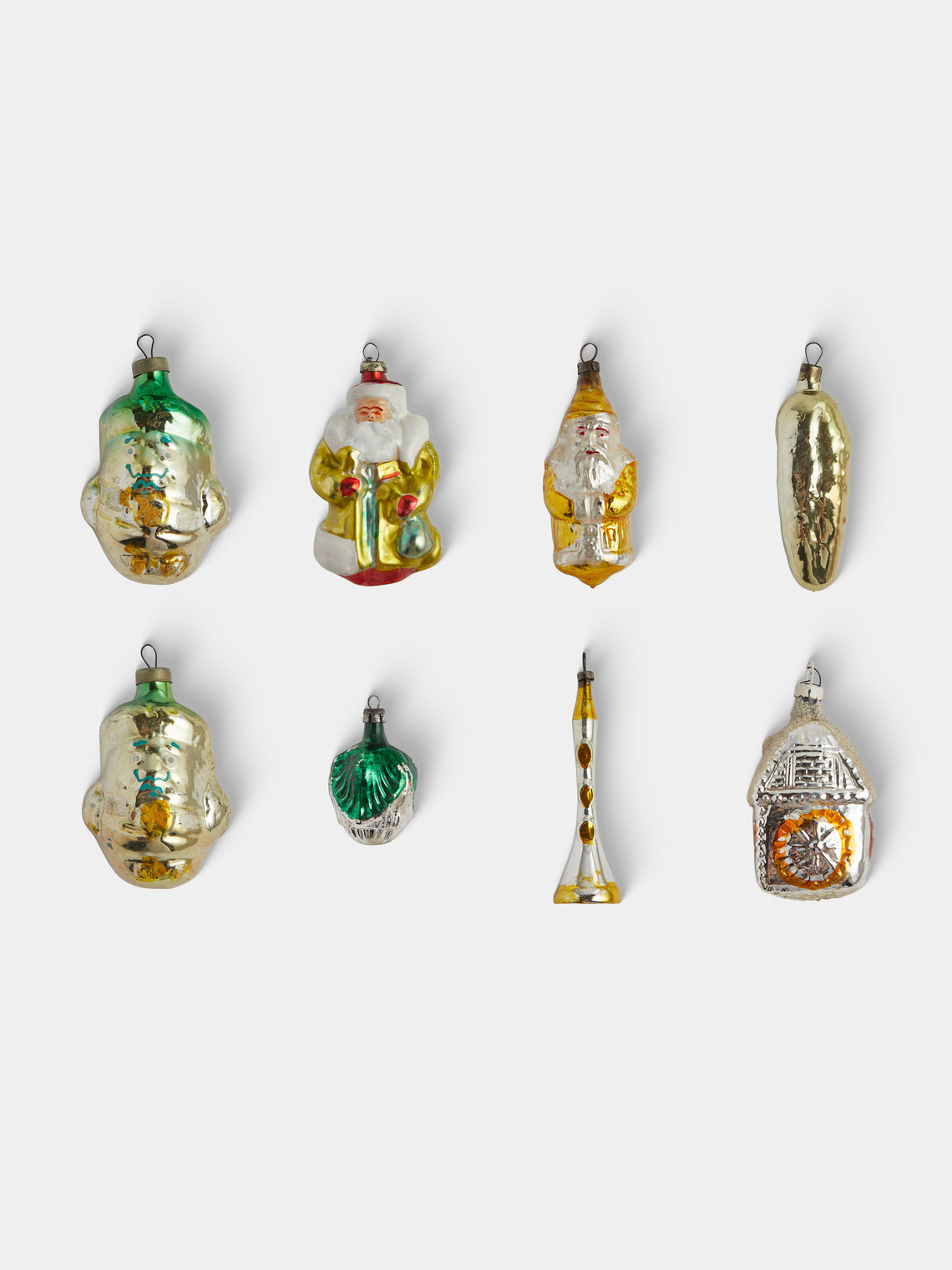 Antique and Vintage - Early-20th-Century Christmas Glass Baubles (Set of 8) - Multiple - ABASK - 