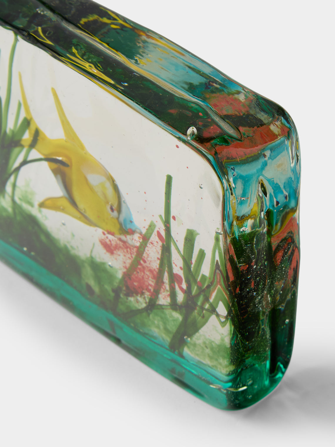 Antique and Vintage - Mid-Century Gino Cenedese Barbini Fish Glass Paperweight - Multiple - ABASK