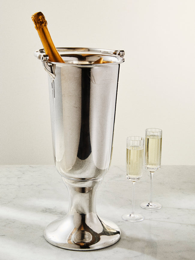 Antique and Vintage - Mid-Century Silver-Plated Magnum Bucket - Silver - ABASK