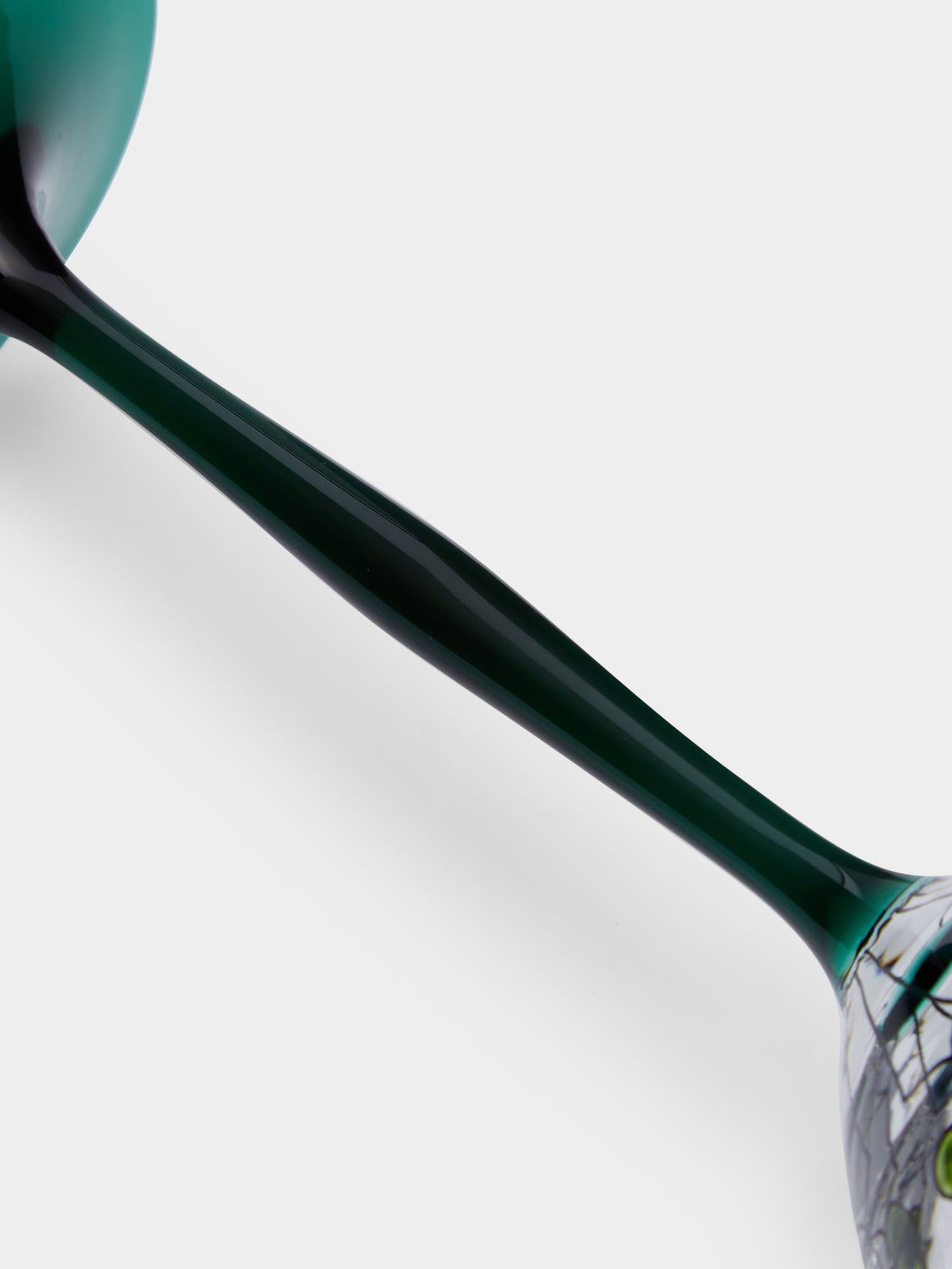 Theresienthal - Serenade Hand-Painted Crystal White Wine Glass (Set of 2) - Green - ABASK