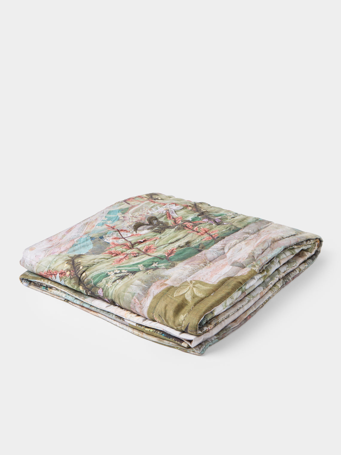 Bokja - The Cocoon Silk and Velvet Quilt (78.5in/2m) - Multiple - ABASK